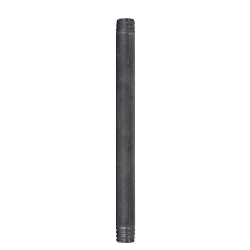 STZ Industries 3/4 in. MIP each X 3/4 in. D MIP Black Steel 12 in. L Nipple