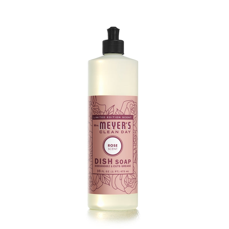 Mrs. Meyer's Clean Day Rose Scent Liquid Dish Soap 16 oz 1 pk