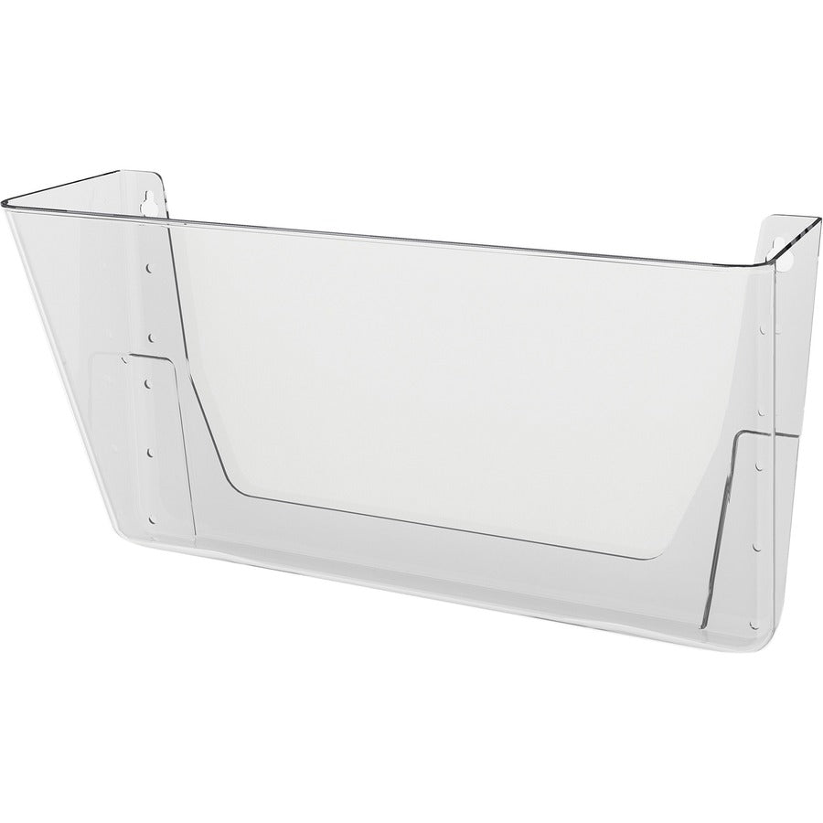 Deflecto EZ Link Stackable DocuPocket - 1 Compartment(s) - 7" Height x 13" Width x 4" Depth - Stackable - Clear - Plasti