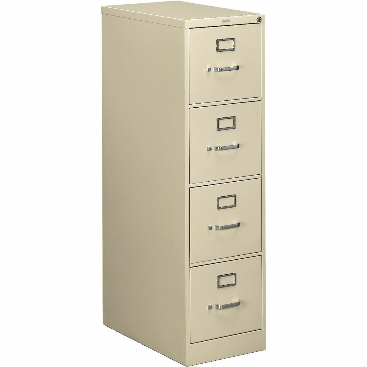 HON 510 Series Vertical File With Lock - 4-Drawer - 18.3" Width x 25" Depth x 52" Height - 4 x Drawer(s) for File - Lega