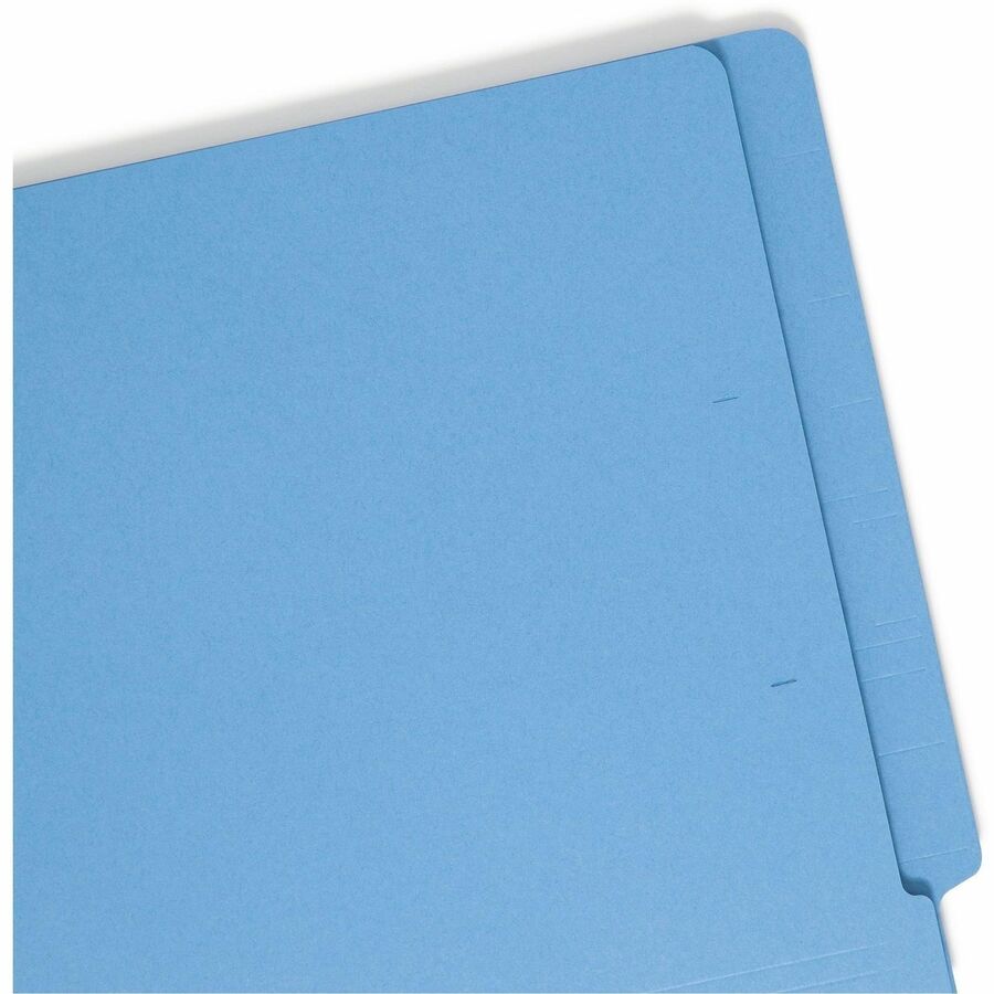 Smead Shelf-Master Straight Tab Cut Letter Recycled End Tab File Folder - 8 1/2" x 11" - 3/4" Expansion - 11 pt. - 2 Ply