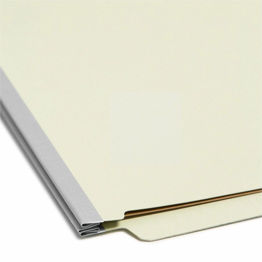Smead Straight Tab Cut Letter Recycled Classification Folder - 8 1/2" x 11" - 2" Expansion - 2 x 2S Fastener - 2" for Fo