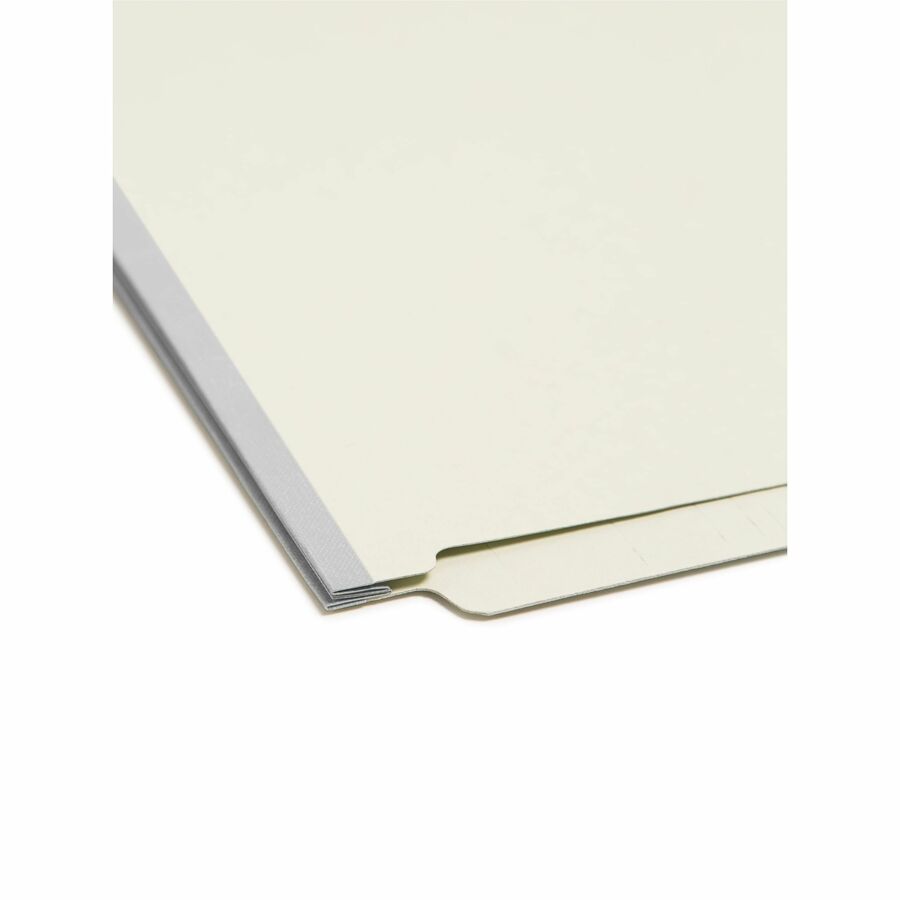 Smead Straight Tab Cut Legal Recycled End Tab File Folder - 8 1/2" x 14" - 2" Expansion - End Tab Location - 25 pt. - 2