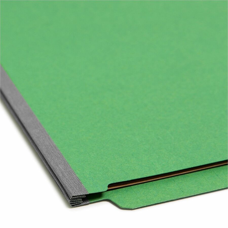 Smead Straight Tab Cut Legal Recycled Classification Folder - 8 1/2" x 14" - 2" Expansion - 2 x 2S Fastener - 2" for Fol
