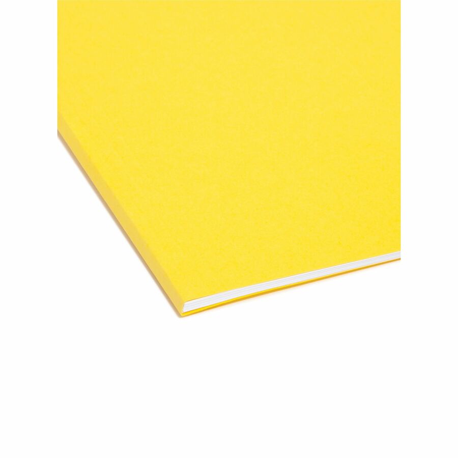 Smead Colored 1/5 Tab Cut Letter Recycled Hanging Folder - 8 1/2" x 11" - Top Tab Location - Assorted Tab Position - 11