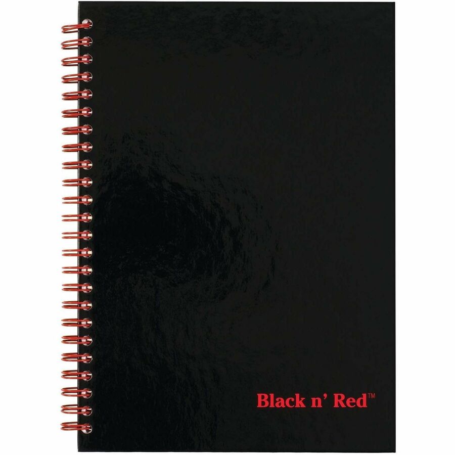 ACCO Wirebound Ruled Notebook - A5 - 70 Sheets - Wire Bound - 24 lb Basis Weight - A5 - 5 7/8" x 8 1/4" Sheet Size - Whi