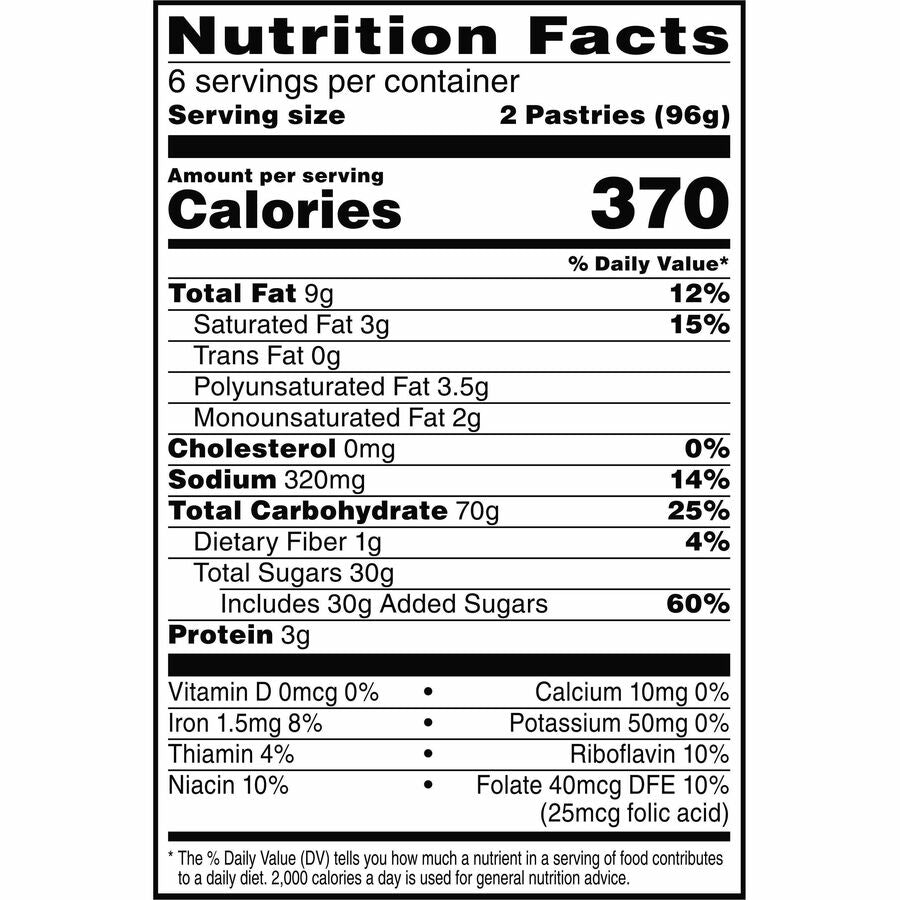 Pop Tarts Frosted Strawberry Toaster Pastries - Strawberry, Frosted Strawberry - 1 - 1.37 lb - 2/Pack - 6 / Box