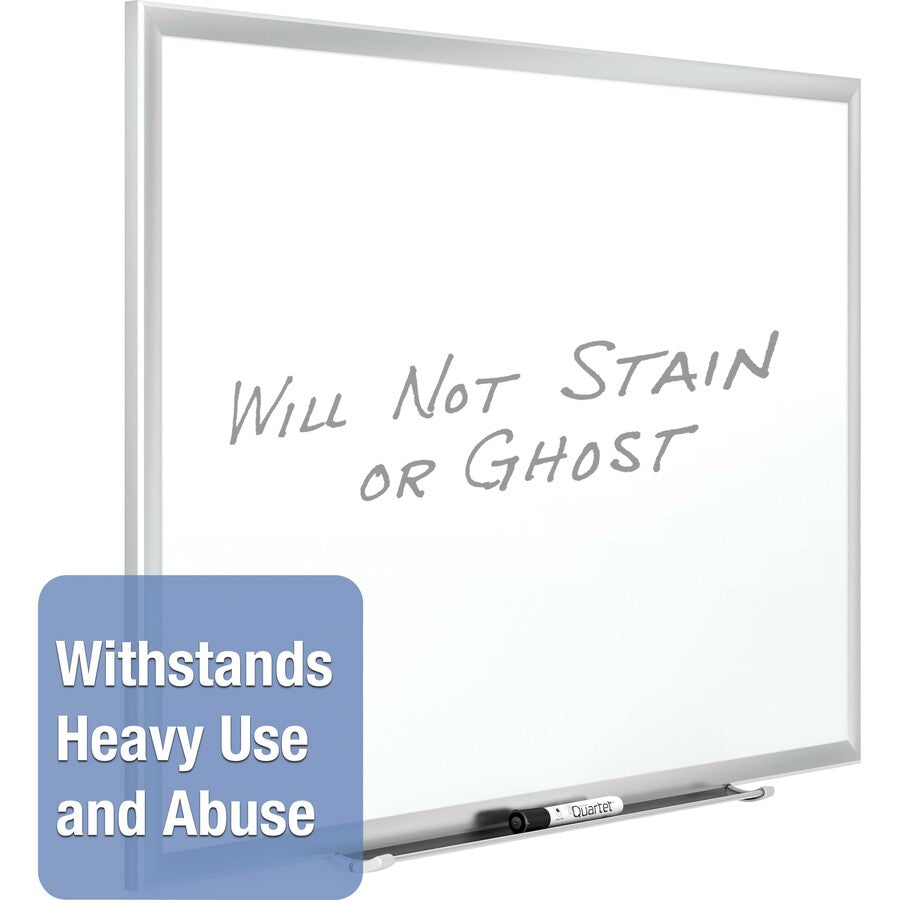 Quartet Classic Premium Porcelain Magnetic Boards - 48" (4 ft) Width x 36" (3 ft) Height - White Porcelain Surface - Sil