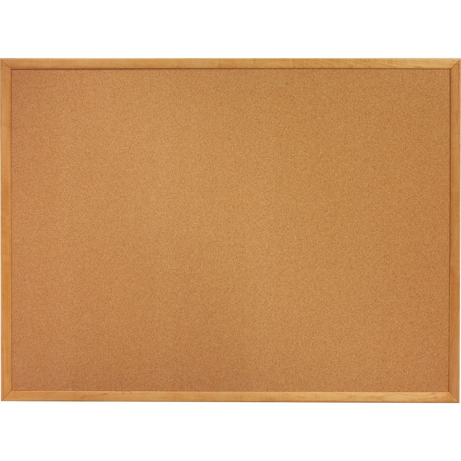 Quartet Classic Series Cork Bulletin Board - 24" Board Height x 36" Board Width - Brown Natural Cork Surface - 1 Each