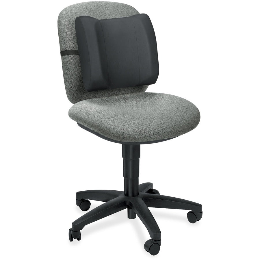 Fellowes Standard Backrest - Black - High Density Foam (HDF) - 1 Each