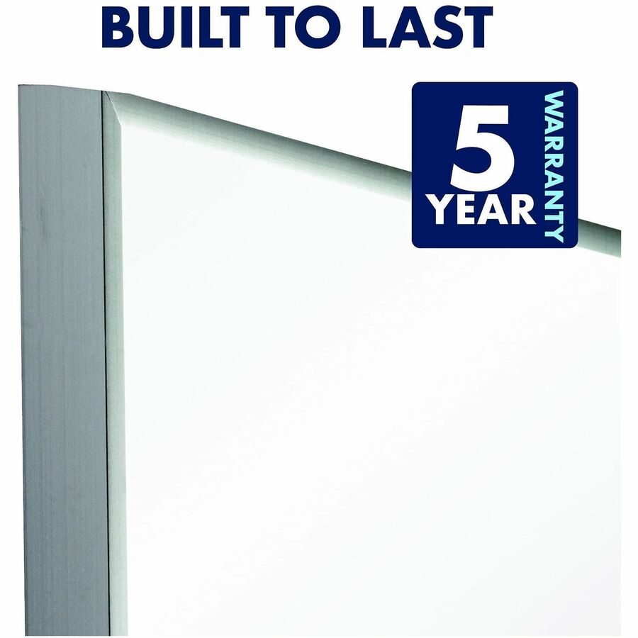 Quartet Matrix Whiteboard - 16" Board Height x 16" Board Width - White Surface - Magnetic, Durable - Silver Aluminum Fra