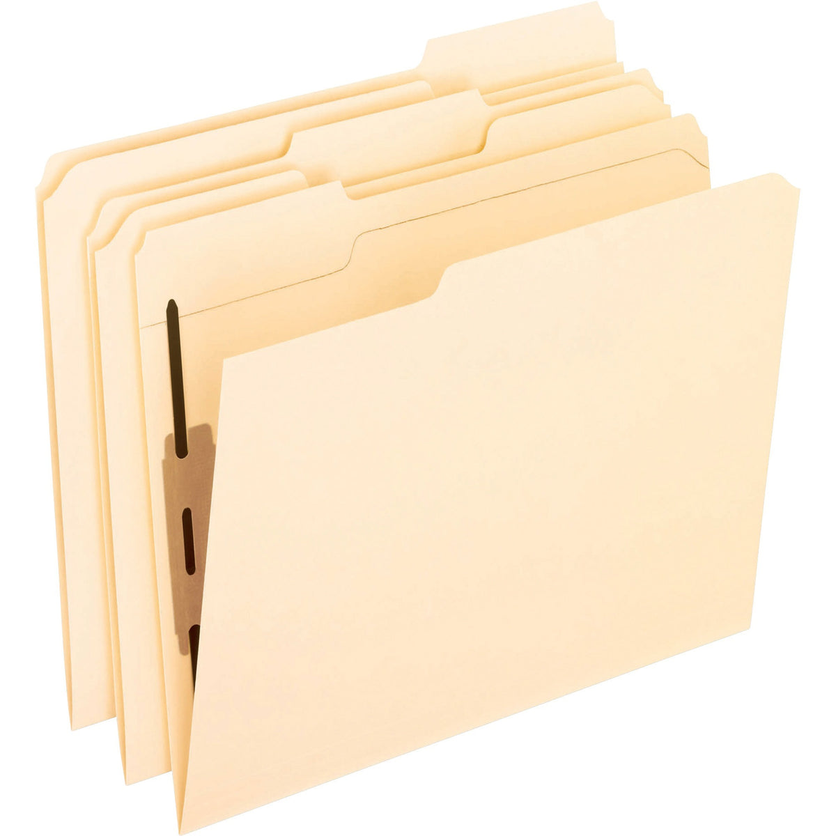 Pendaflex 1/3 Tab Cut Letter Recycled Fastener Folder - 8 1/2" x 11" - 2 Fastener - 2" for Folder - Top Tab Location - 5