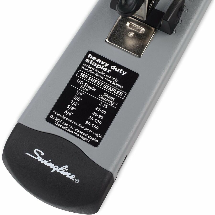 Swingline Heavy-Duty Stapler - Staples Upto 160 Sheet of 20lb Paper - Holds Upto 210 Staple - Full Strip - 2.63" Throat