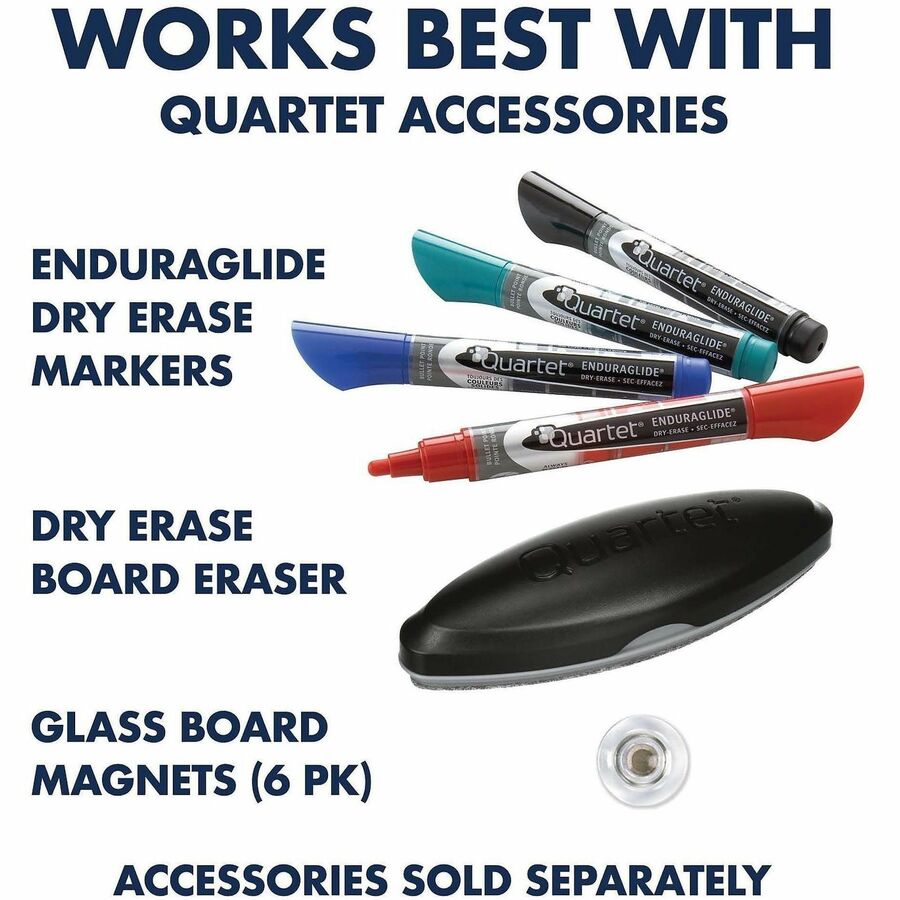 Quartet Standard Nano-Clean Magnetic Presentation Easel - 27" (2.2 ft) Width x 35" (2.9 ft) Height - White Painted Steel