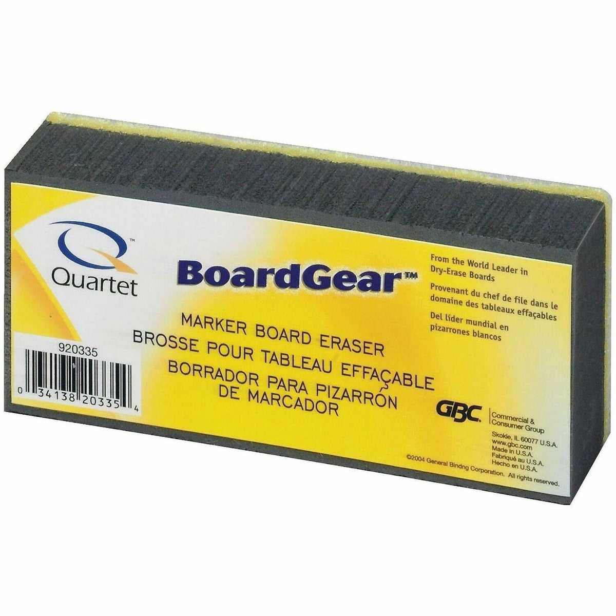 Quartet Whiteboard Eraser - 2.75" Width x 5" Length - Used as Dust Remover, Ink Remover - Washable, Soft, Lightweight -