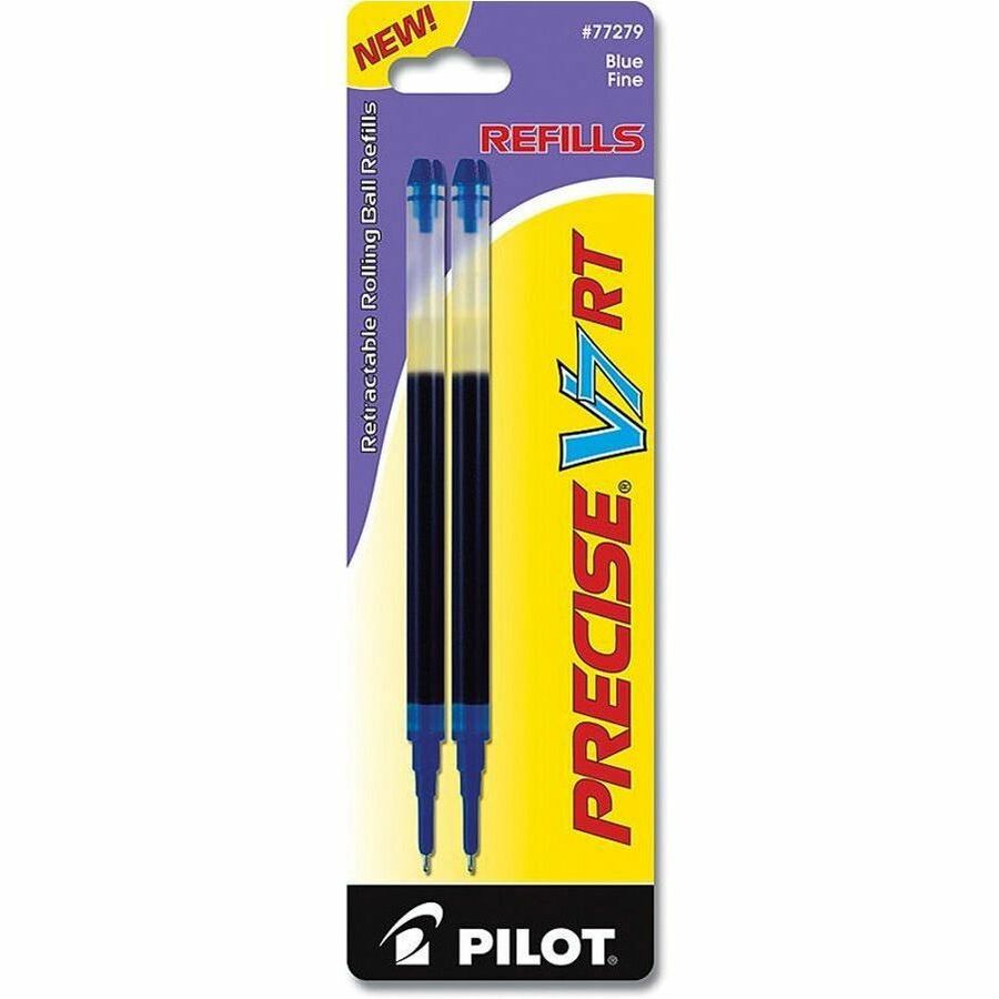 Pilot Precise V7 RT Premium Rolling Ball Pen Refills - 0.70 mm , Fine Point - Blue Ink - 2 / Pack