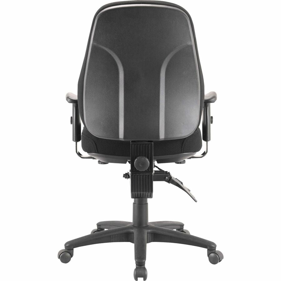 Lorell Bailey High-Back Multi-Task Chair - Black Seat Color - Acrylic Seat Material - Black Frame Color - 1 Each