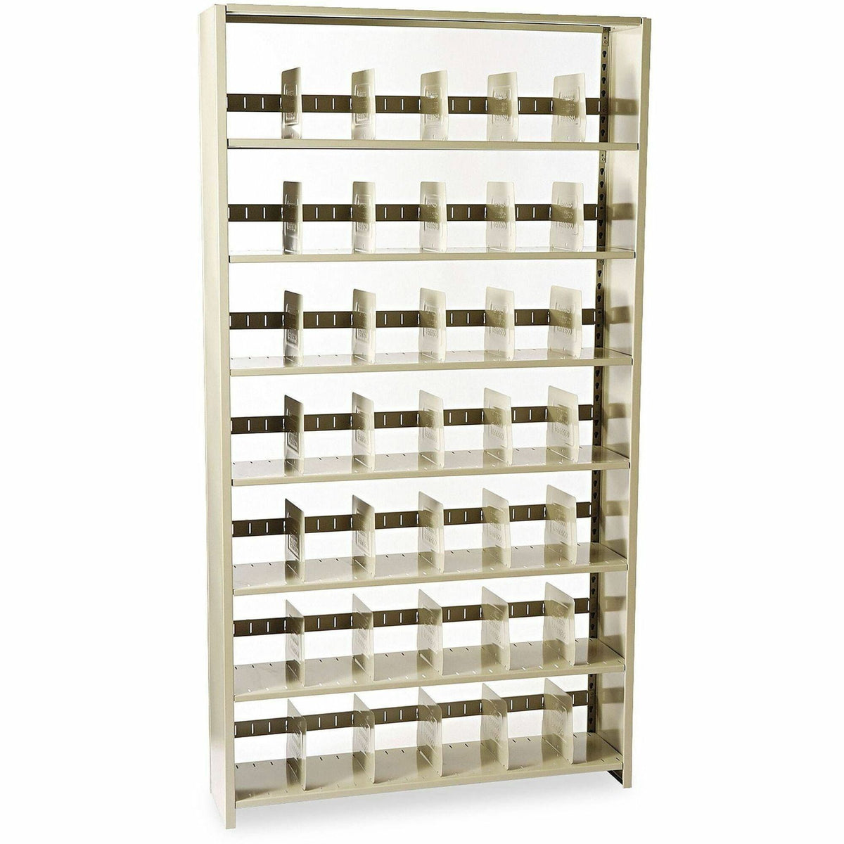 Tennsco Starter Shelf - 48" Width x 12" Depth x 88" Height - 7 x Shelf(ves) - Letter - 400 lb Load Capacity - Sand - Ste