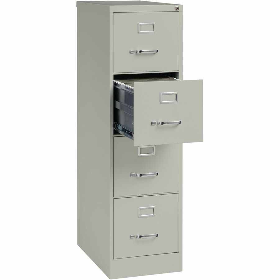 Lorell Fortress Series 25" Commercial-Grade Vertical File Cabinet - 15" Width x 25" Depth x 52" Height - 4 x Drawer(s) f