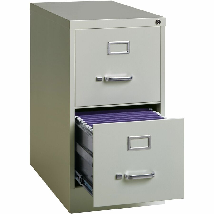 Lorell Fortress Series 25" Commercial-Grade Vertical File Cabinet - 15" Width x 25" Depth x 28.4" Height - 2 x Drawer(s)