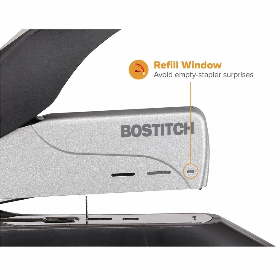Bostitch Spring-Powered Antimicrobial Heavy Duty Stapler - Staples Upto 100 Sheet - Holds Upto 210 Staple - Full Strip -