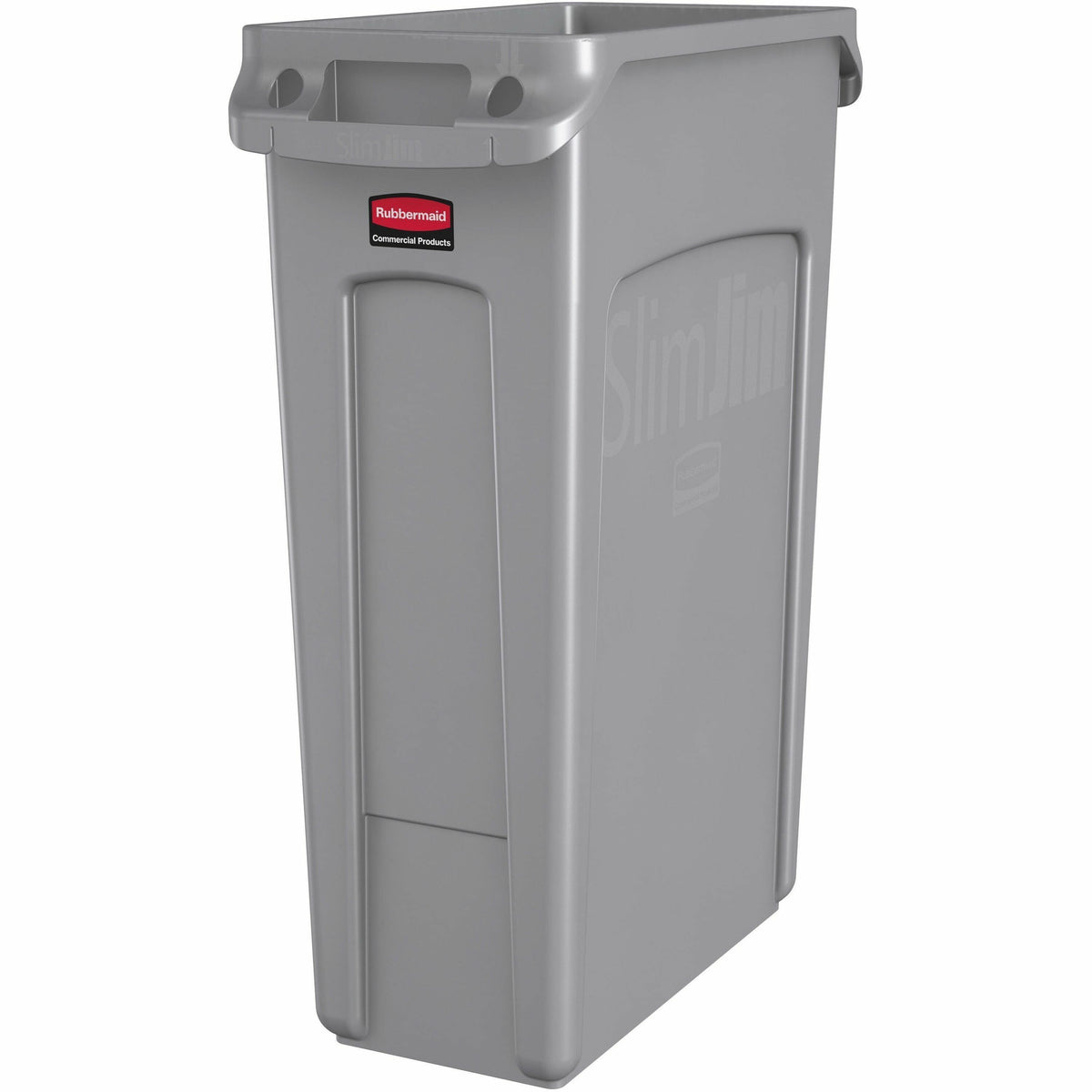 Rubbermaid Commercial Slim Jim 23-Gallon Vented Waste Container - 23 gal Capacity - Rectangular - Vented, Durable, Handl