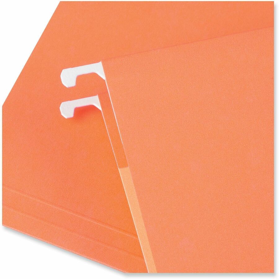 Universal 1/5 Tab Cut Letter Recycled Hanging Folder - 8 1/2" x 11" - Assorted Tab Position - 11 pt. - Stock - 25 / Box
