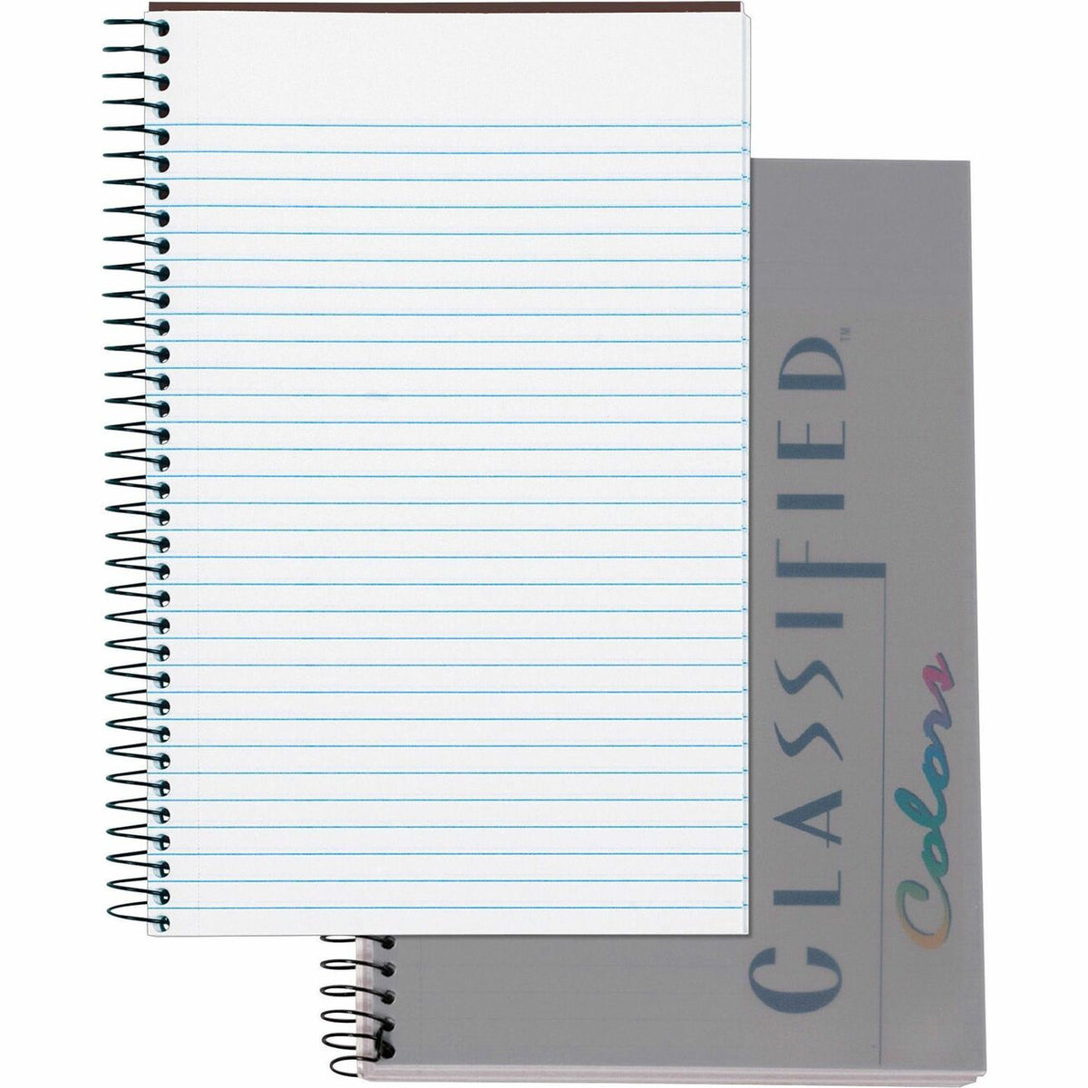 TOPS Classified Business Notebooks - Letter - 100 Sheets - Front Ruling Surface - 20 lb Basis Weight - Letter - 5 1/2" x