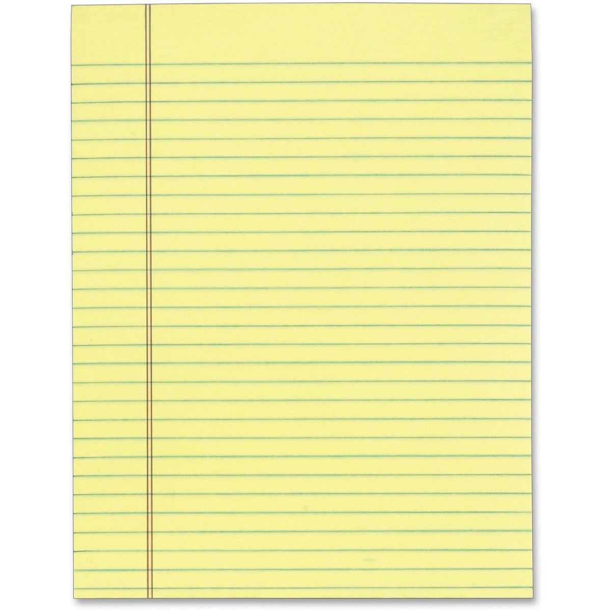 TOPS The Legal Pad - Letter - 50 Sheets - Glue - Ruled Red Margin - 16 lb Basis Weight - Letter - 8 1/2" x 11" Sheet Siz