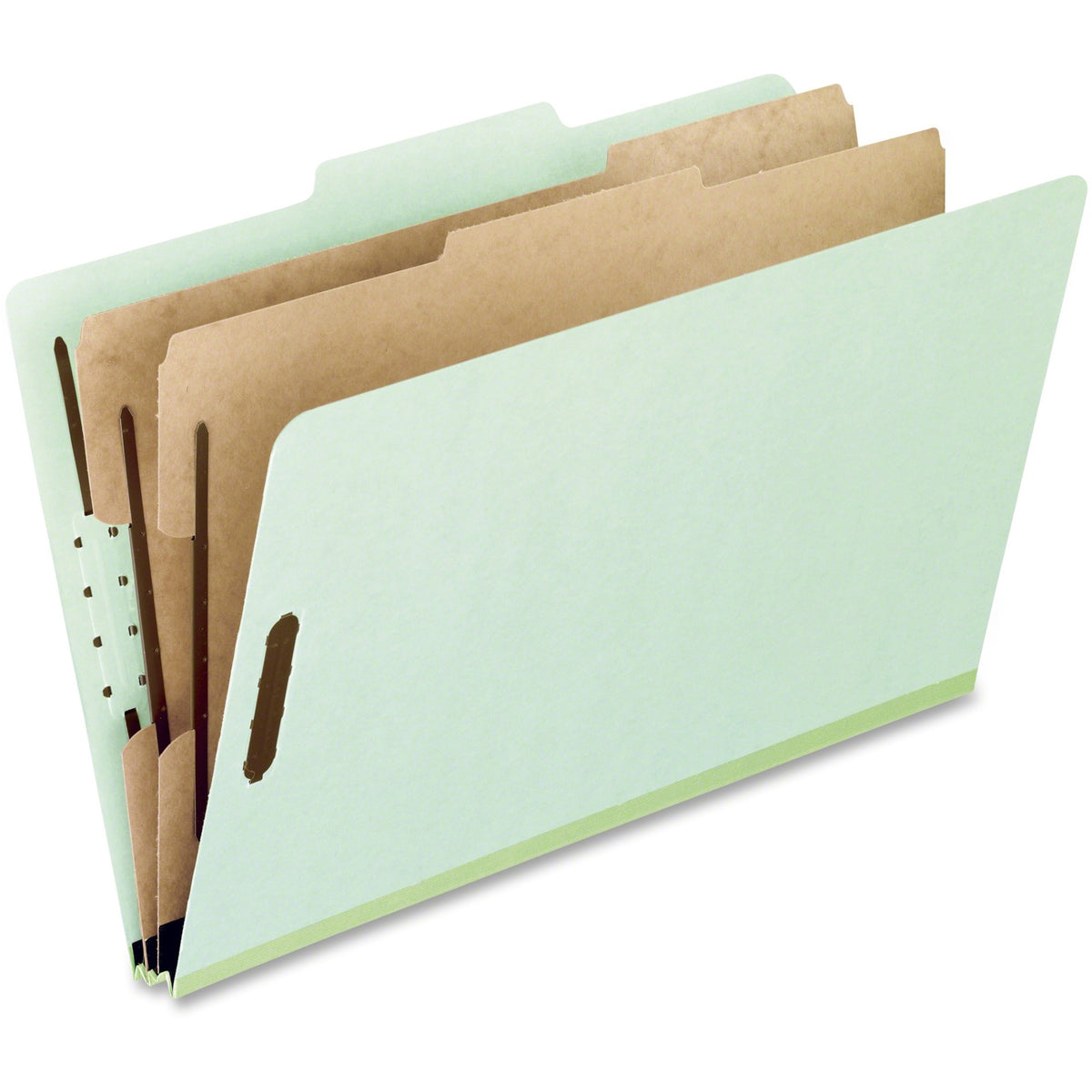 Pendaflex 2/5 Tab Cut Letter Recycled End Tab File Folder - 8 1/2" x 11" - 2" Expansion - 6 Fastener - Top Tab Location