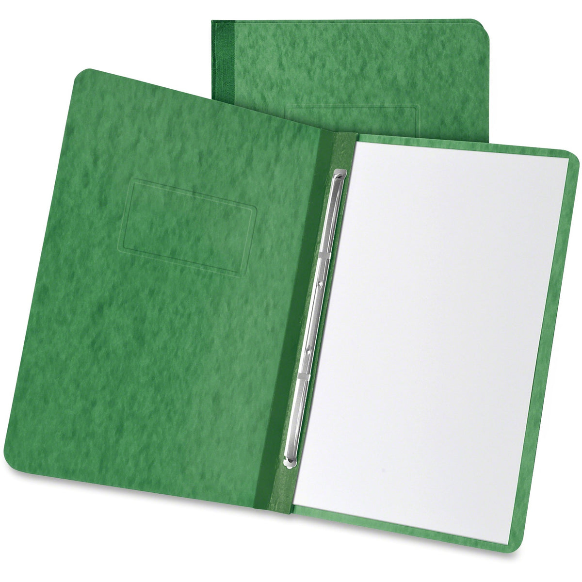 TOPS Letter Recycled Report Cover - 3" Folder Capacity - 8 1/2" x 11" - 2 Fastener - 20 pt. - Pressboard - Dark Green -