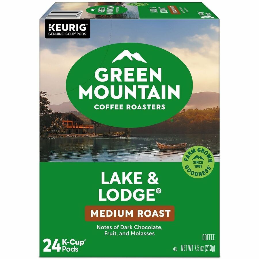 Green Mountain Coffee Roasters® K-Cup Lake & Lodge Coffee - Compatible with Keurig Brewer - Regular - Medium - K-Cup - 2