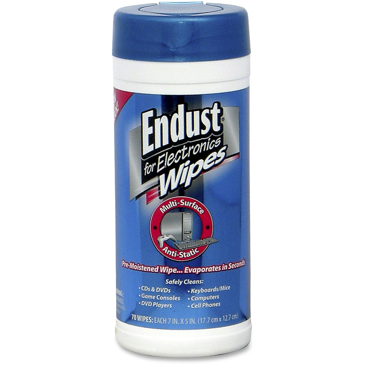 Endust Anti-static Computer Cleaning Wipes - 1 Each
