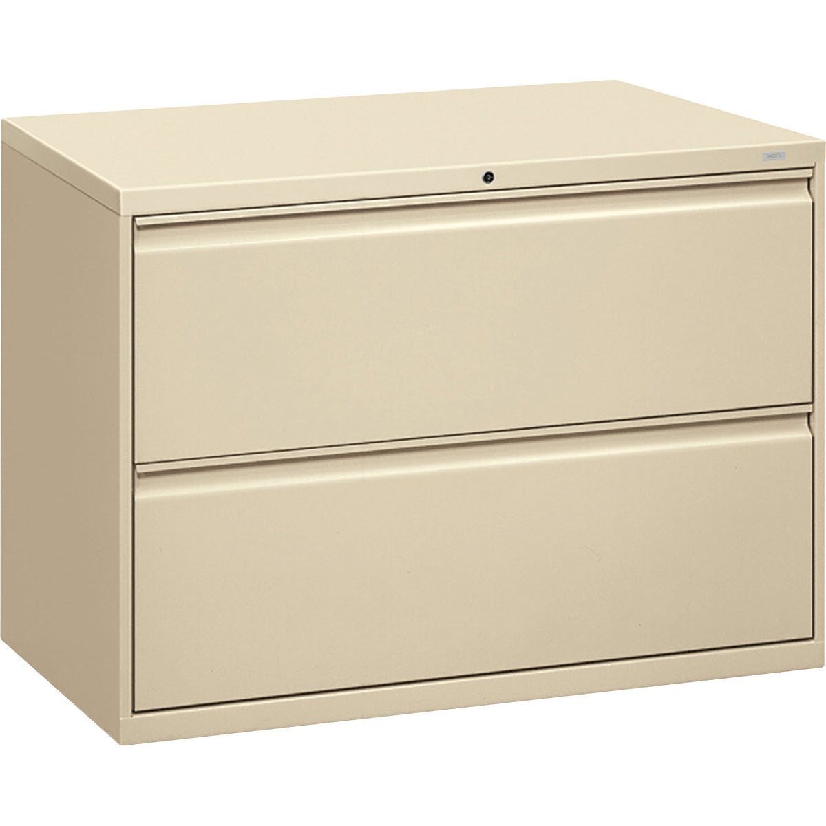 HON Brigade 800 H892 Lateral File - 28.4" Height x 42" Width x 18" Depth - Total Drawer(s): 2 - Finish: Putty - 1 Each