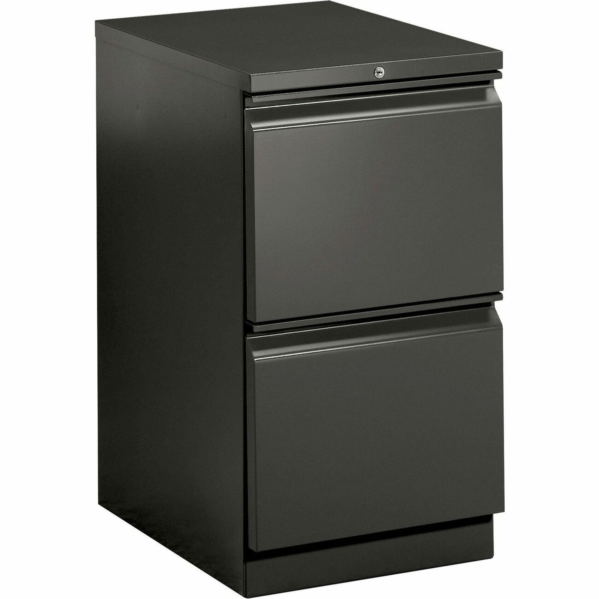 HON Brigade H33823R Pedestal - 28" Height x 15" Width x 22.9" Depth - Total Drawer(s): 2 - Finish: Charcoal - 1 Each