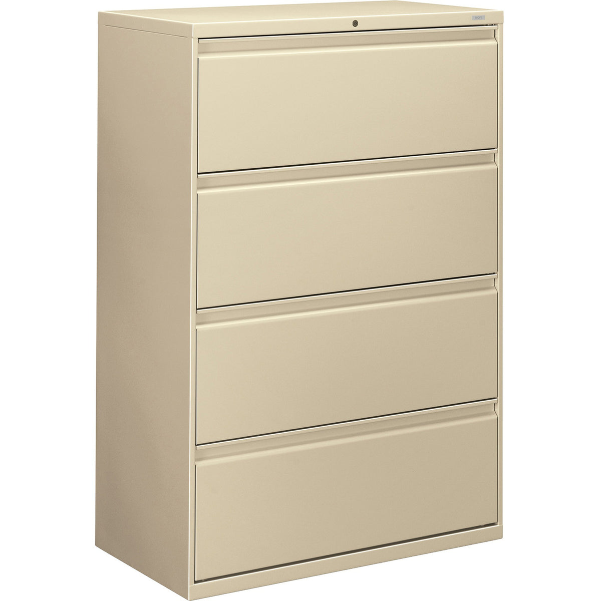 HON Brigade 800 H884 Lateral File - 53.3" Height x 36" Width x 18" Depth - Total Drawer(s): 4 - Finish: Putty - 1 Each