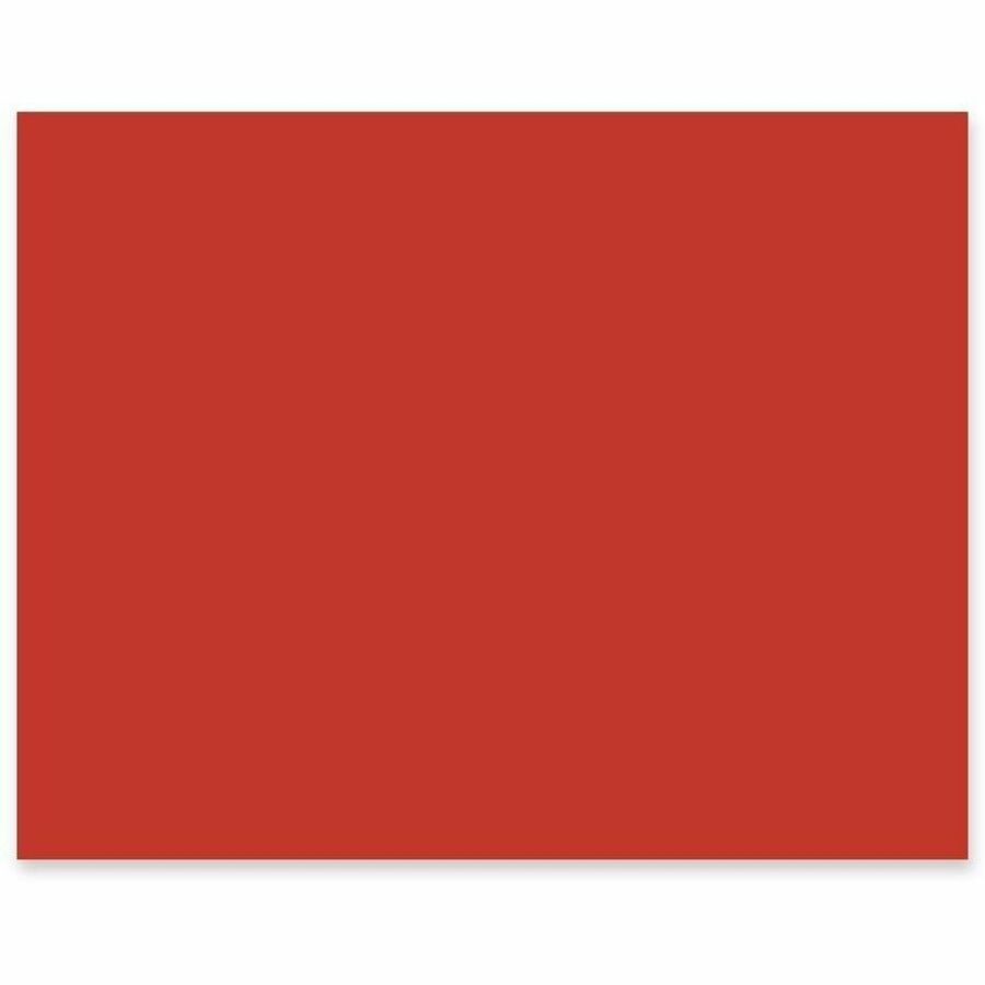Pacon Railroad Board - Art, Mat, Mounting, Poster, Block Printing, Stenciling - 28" Height x 22" Width - Red - 25 / Cart