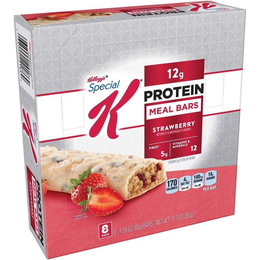 Kellogg's Keebler Special K Protein Meal Bars - Strawberry - 12.70 oz - 8 / Box