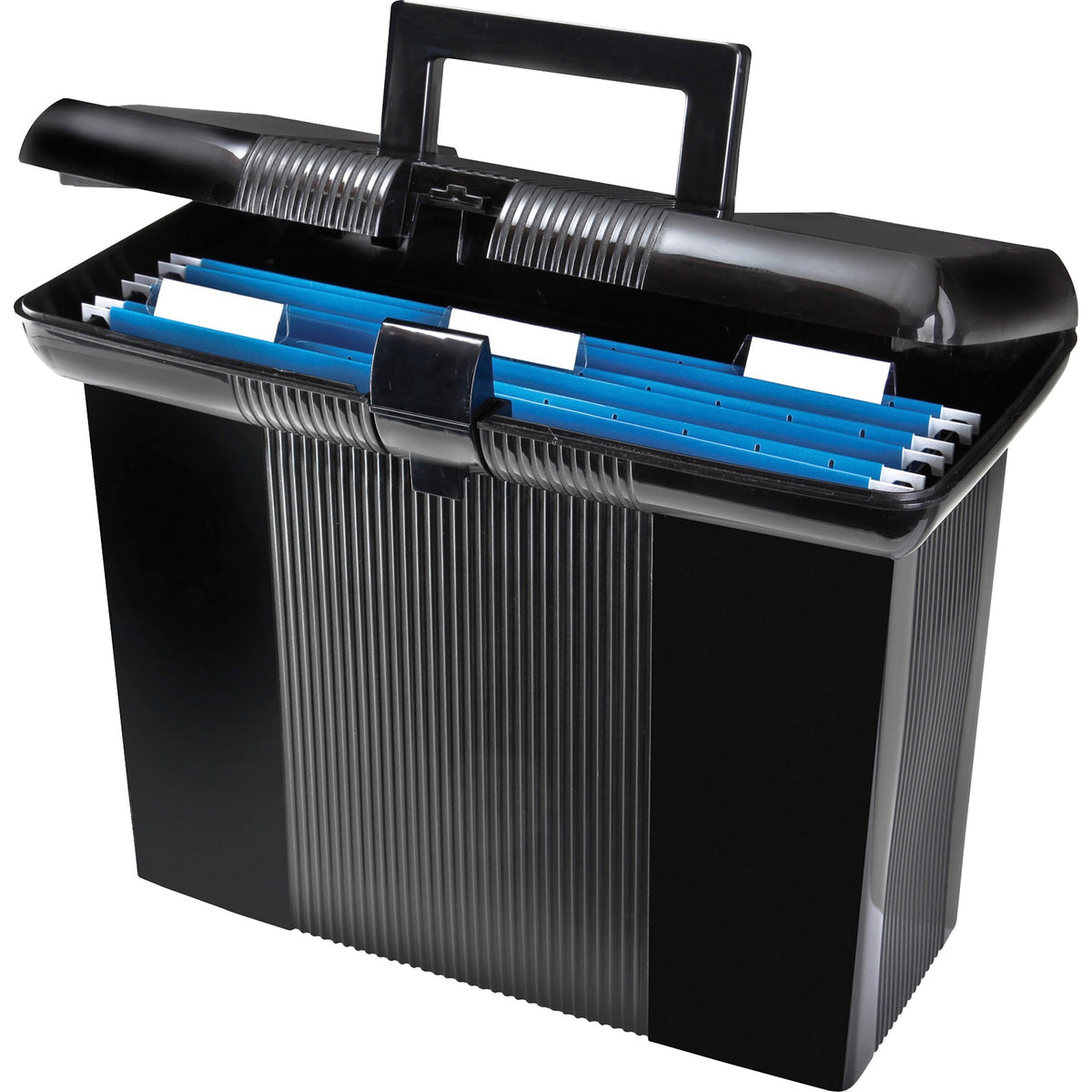 Pendaflex Portafile File Storage Box - External Dimensions: 11" Width x 6.5" Depth x 14" Height - Latch Lock Closure - B