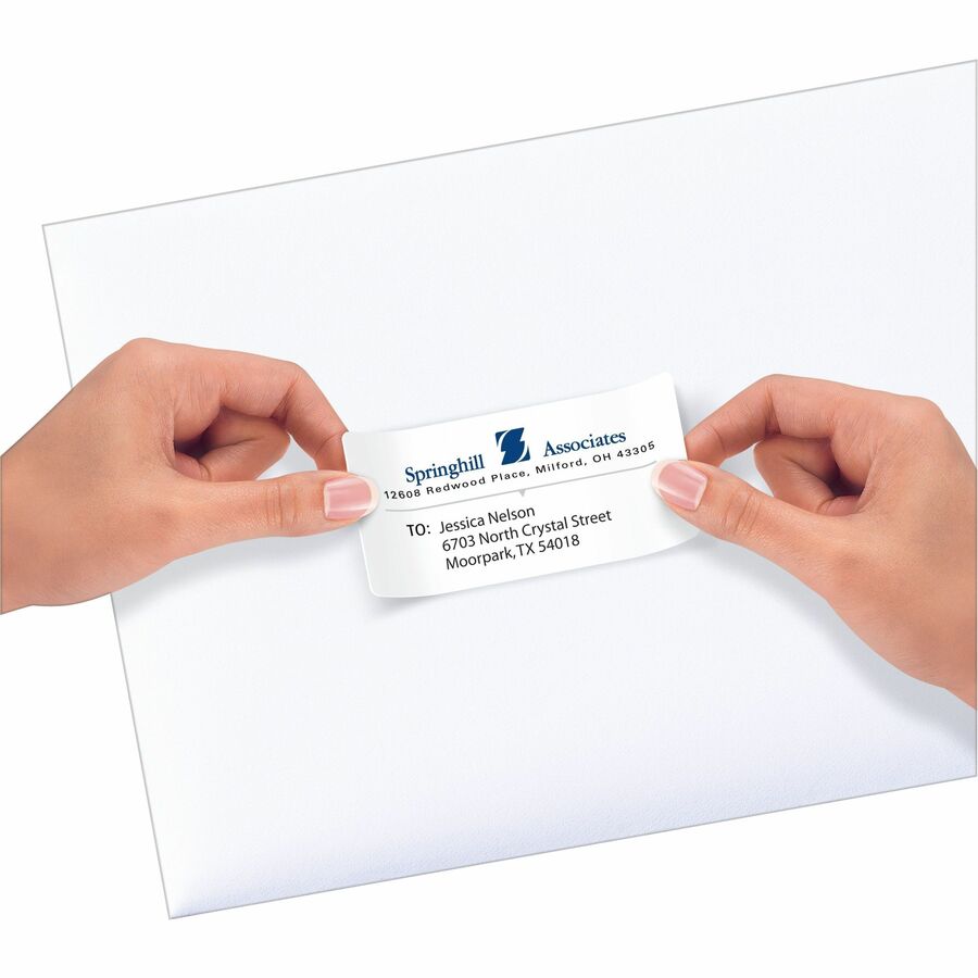 Avery® Repositionable Labels, Sure Feed, 2" x 4" , 1,000 Labels (55163) - 2" Width x 4" Length - Permanent Adhesive - Re