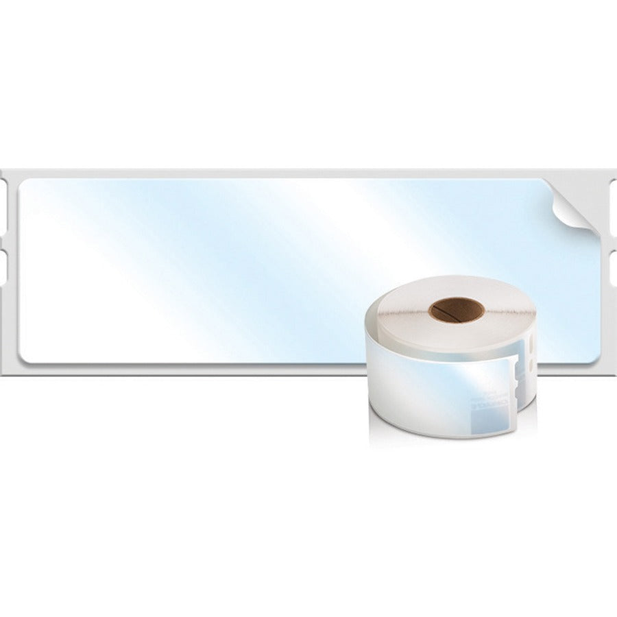 Dymo Clear Address Labels - 1 1/8" Width x 3 1/2" Length - Rectangle - Direct Thermal - Clear - 130 / Roll - 130 / Roll