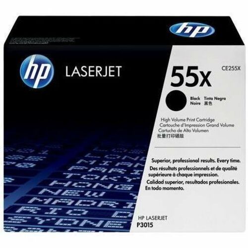 HP 55X Original Laser Toner Cartridge - Single Pack - Black - 1 Each - 12500 Pages
