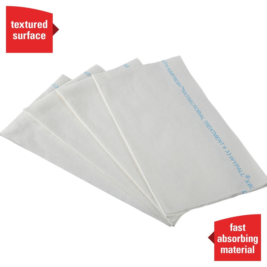 Wypall Critical Clean Ultra Duty Foodservice Cloths with Anti-Microbial Treatment - 150 / Carton