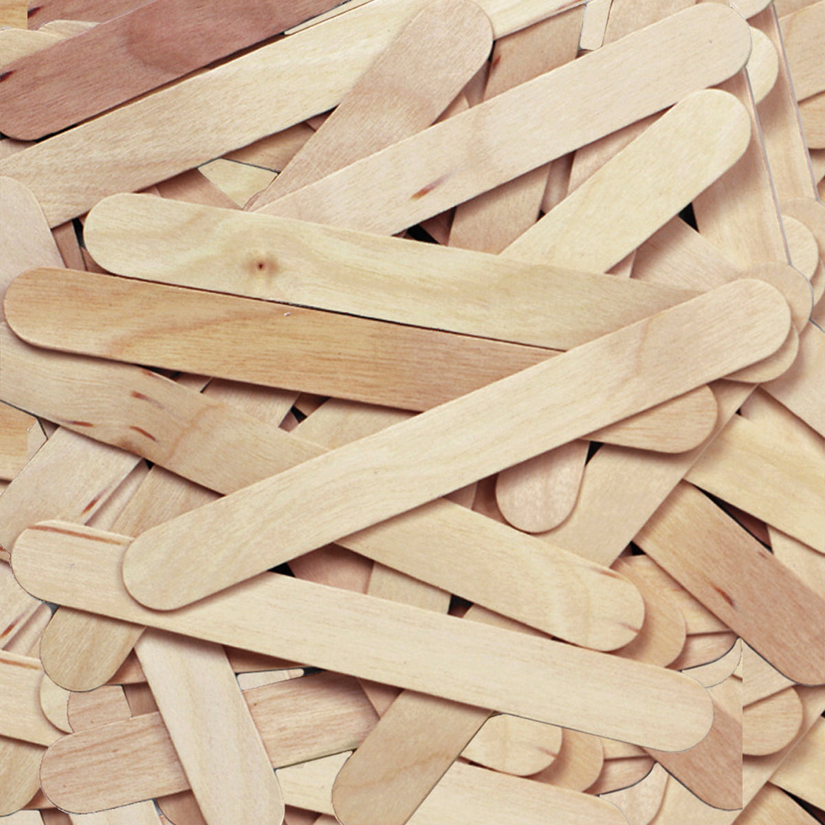 Creativity Street JumboCraft Sticks - Craft - 750 mil Thickness x 6" Length - Natural - Wood - 1 Box