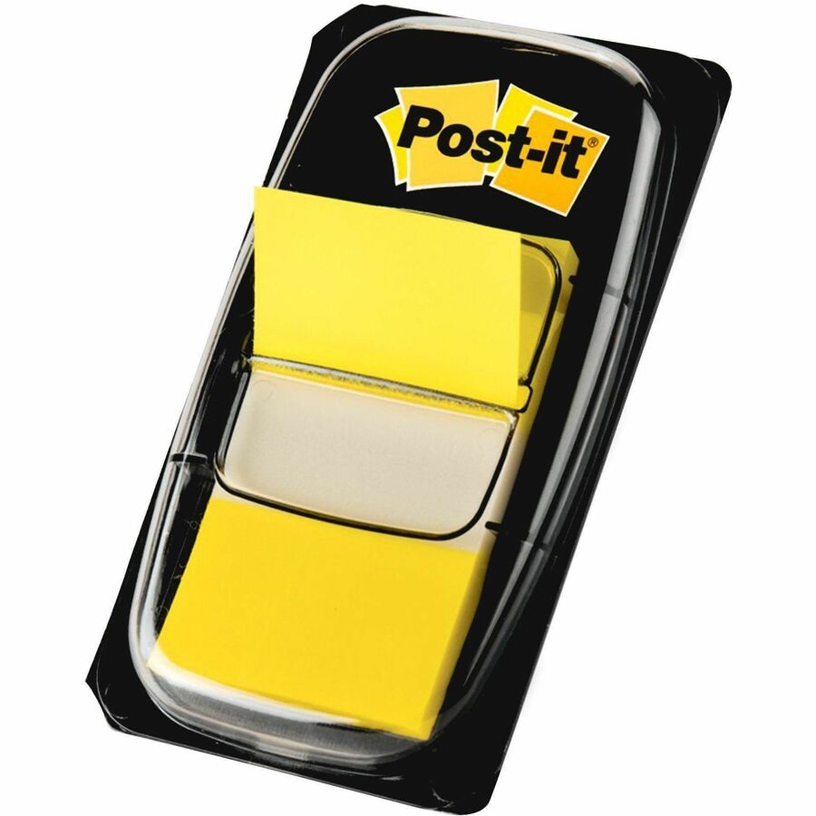 Post-it® Yellow Flag Value Pack - 600 x Yellow - 1" Flag/Note Width x 1 3/4" Flag/Note Length - Rectangle - Unruled - Ye