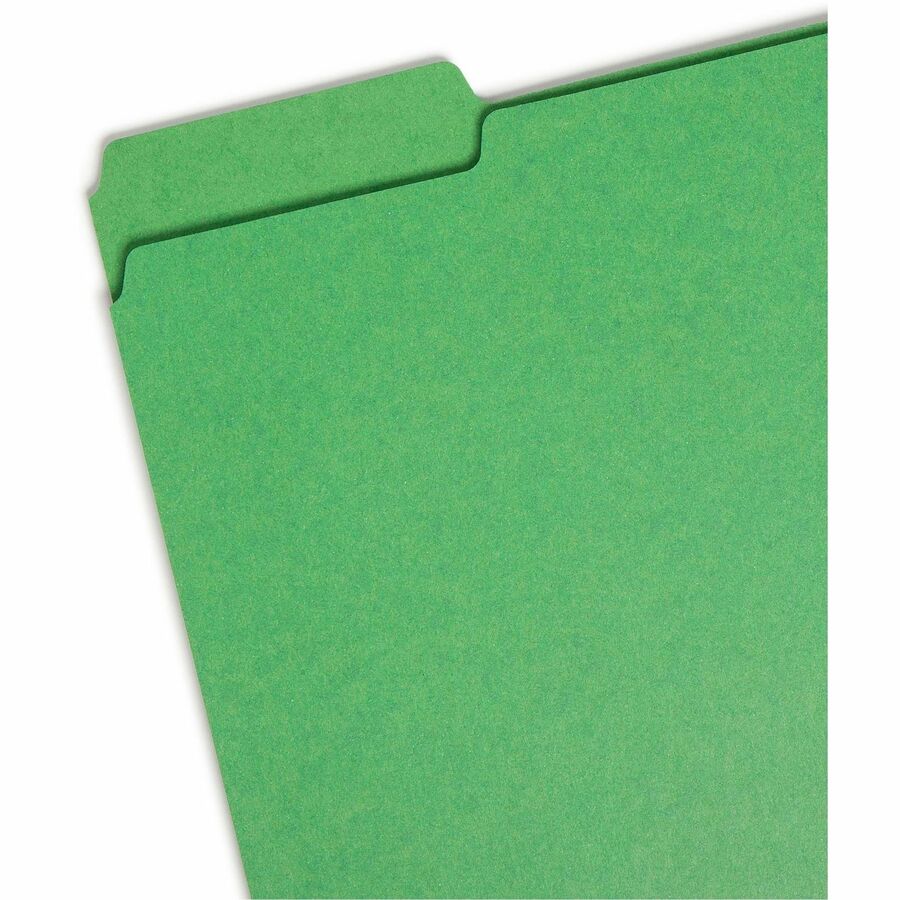 Smead Colored 1/3 Tab Cut Letter Recycled Fastener Folder - 8 1/2" x 11" - 2" Expansion - 2 x 2S Fastener - 2" for Folde