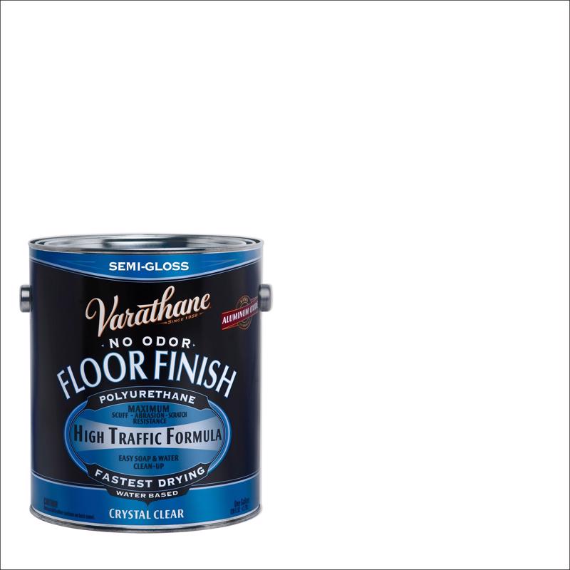 Varathane Semi-Gloss Crystal Clear Water-Based Floor Paint 1 gal