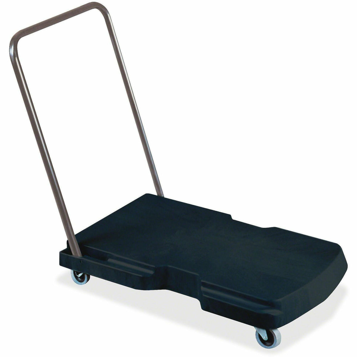Rubbermaid Commercial 4400 Triple Trolley, Utility Duty with Straight Handle and 3" (7.6 cm) Casters - Folding Handle -