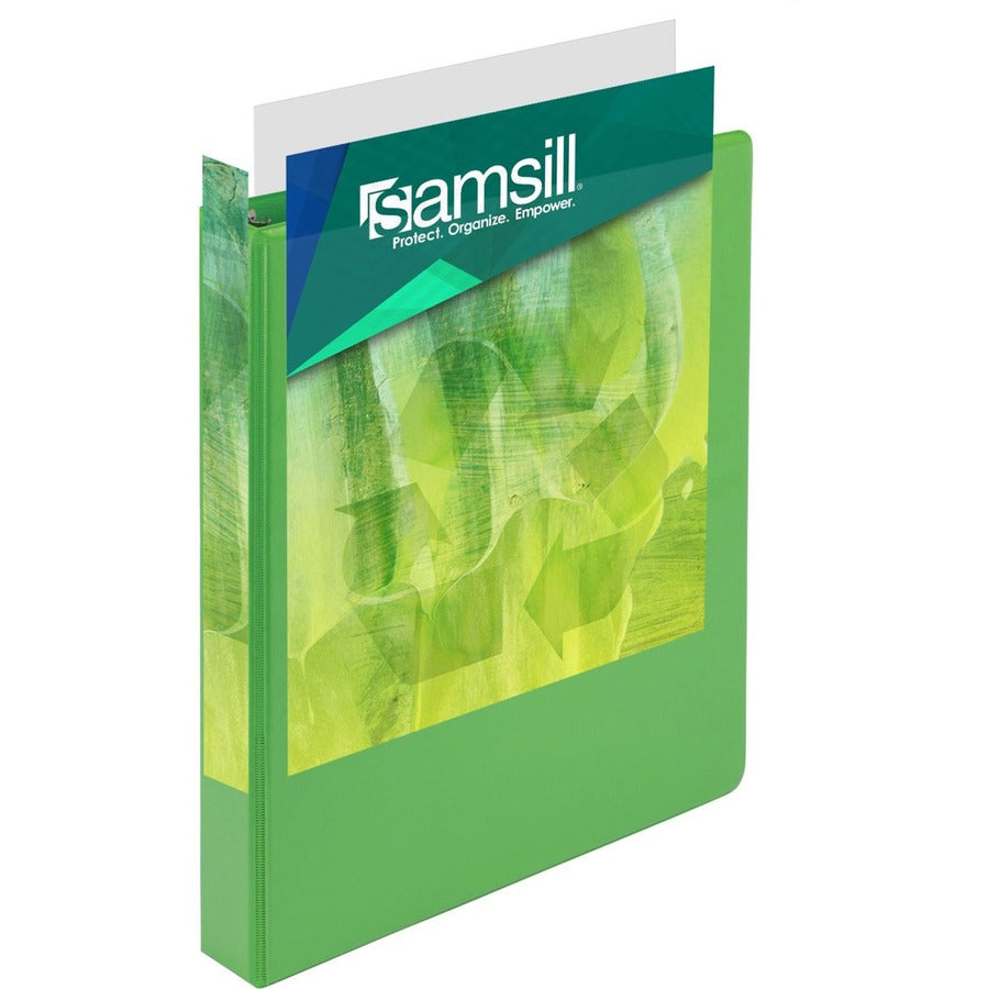 Samsill Earth's Choice Plant-based View Binders - 1" Binder Capacity - Letter - 8 1/2" x 11" Sheet Size - 200 Sheet Capa