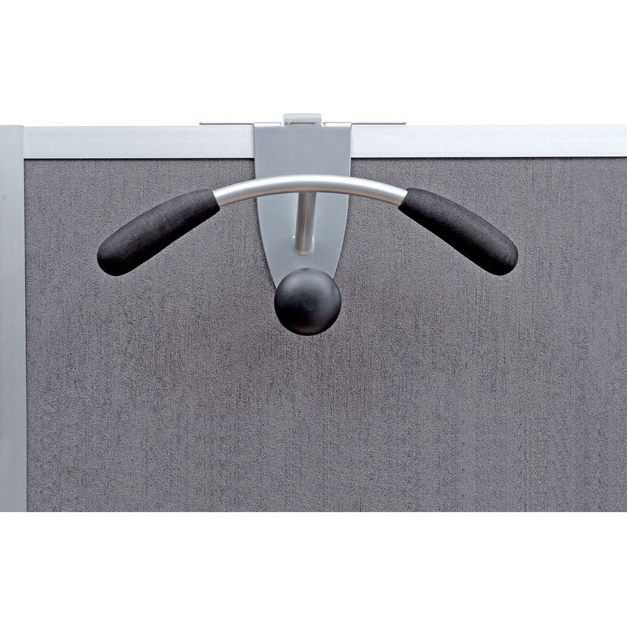 Alba Over-the-panel Coat Hook Hanger - 44 lb (19.96 kg) Capacity - 7.9" Height x 14.6" Width - for Coat, Cubicle, Clothe